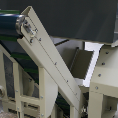 Waste conveyer to basket